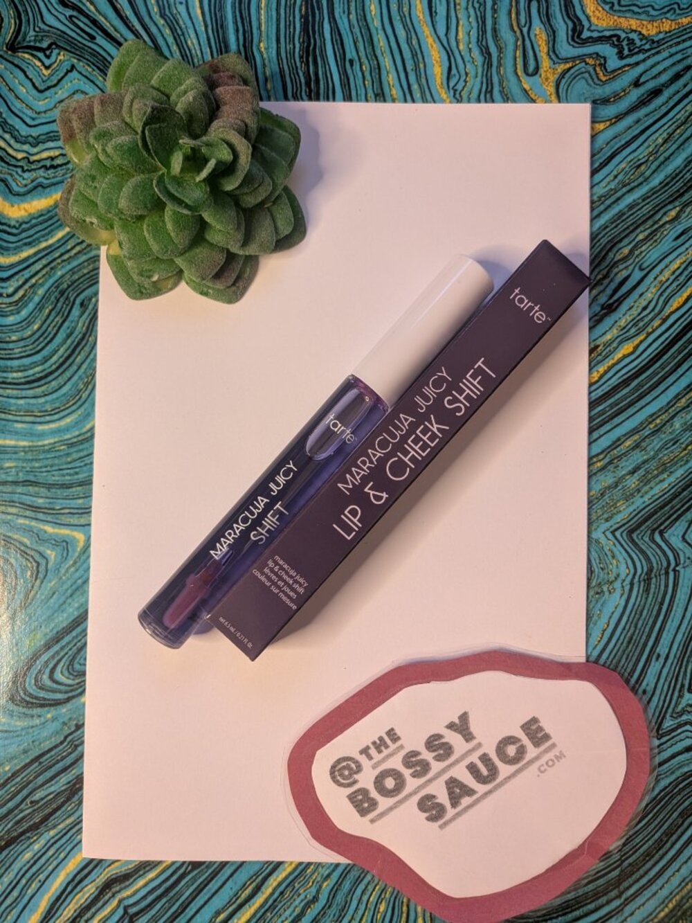 🌸  Tarte Maracuja Juicy Lip & Cheek Shift in Grape NIB